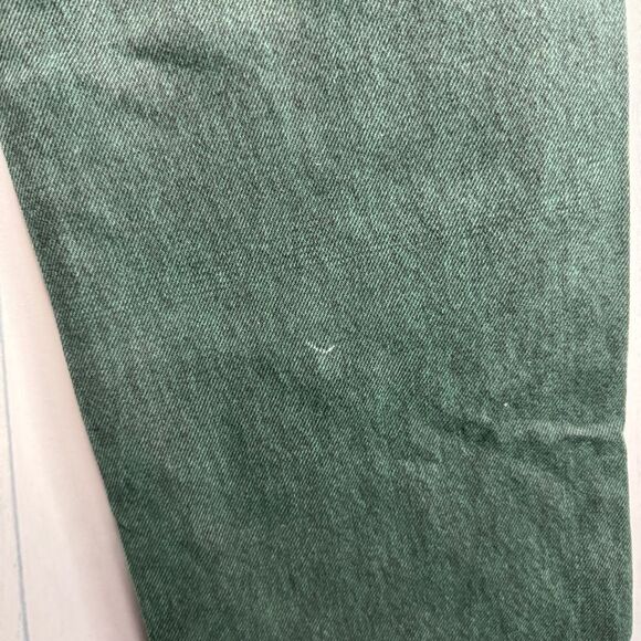NEW Re/Done dark green high rise button fly straight leg jeans size 24 - Picture 8 of 12